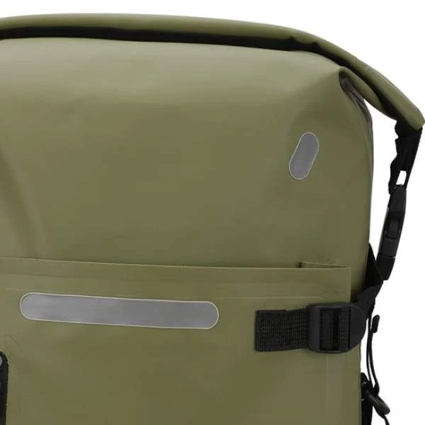 Royal Enfield Tru Dry Waterproof Roll Top Backpack - Green - Image 5