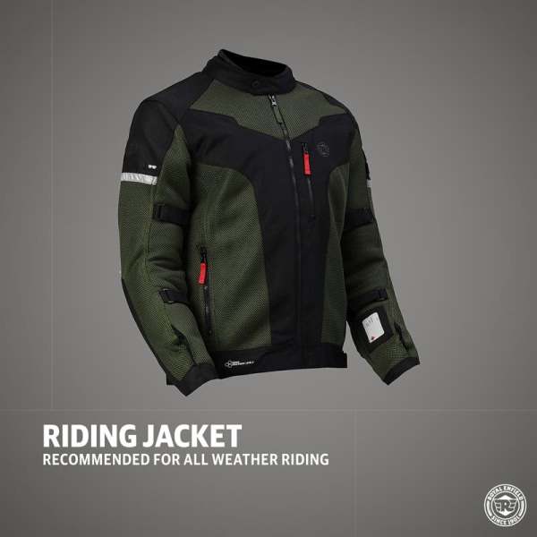 Royal Enfield Windfarer V2 Riding Jacket Green - Image 4