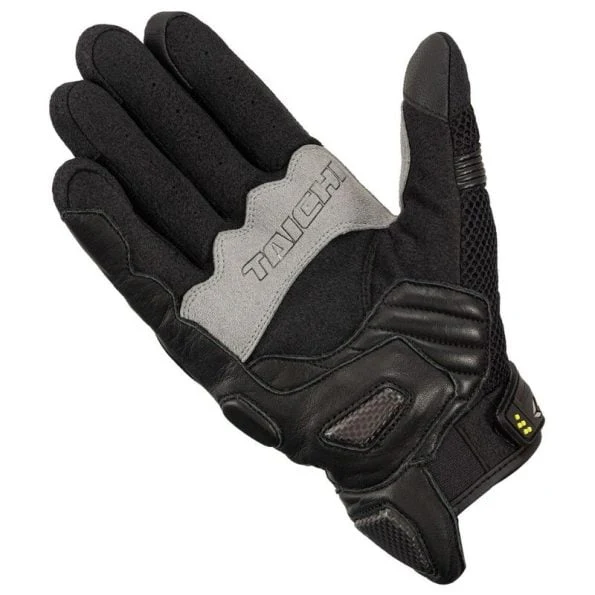 RS Taichi Armed Mesh Gloves - Black Fluo Yellow - Image 2