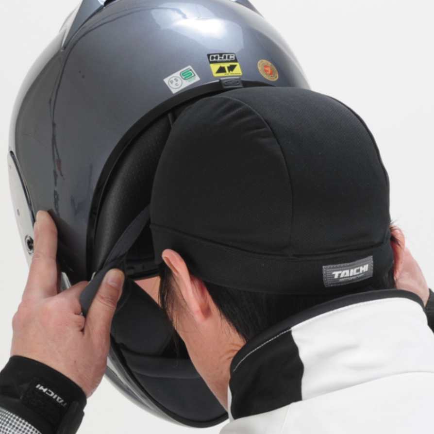 RS Taichi Cool Ride Helmet Inner Cap Black - Image 4