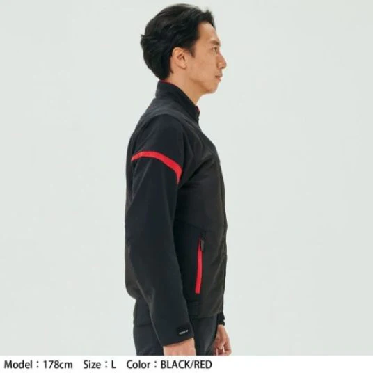 RS Taichi Quick Dry Racer Jacket - Black Red - Image 5