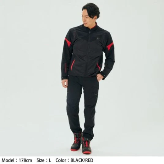 RS Taichi Quick Dry Racer Jacket - Black Red - Image 7