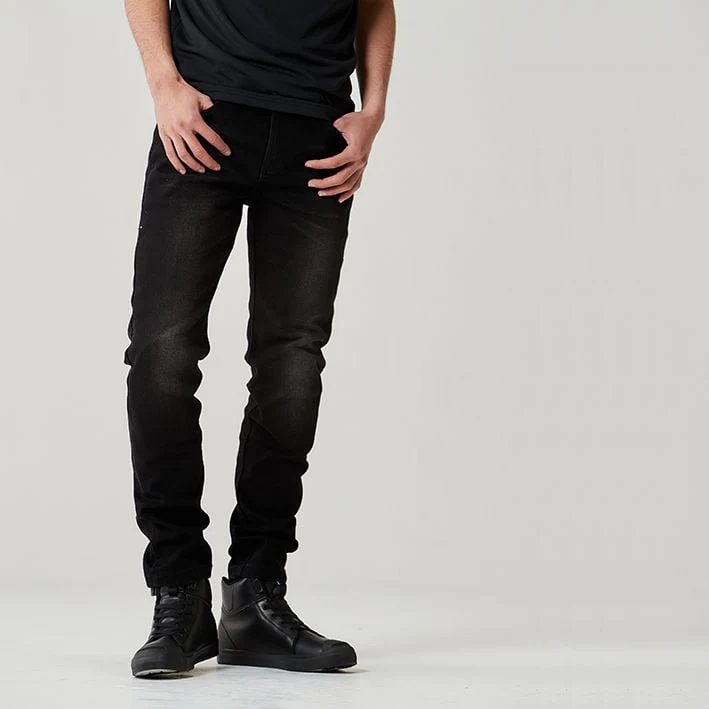 RS Taichi Windproof Stretch Denim Pants - Black - Image 4