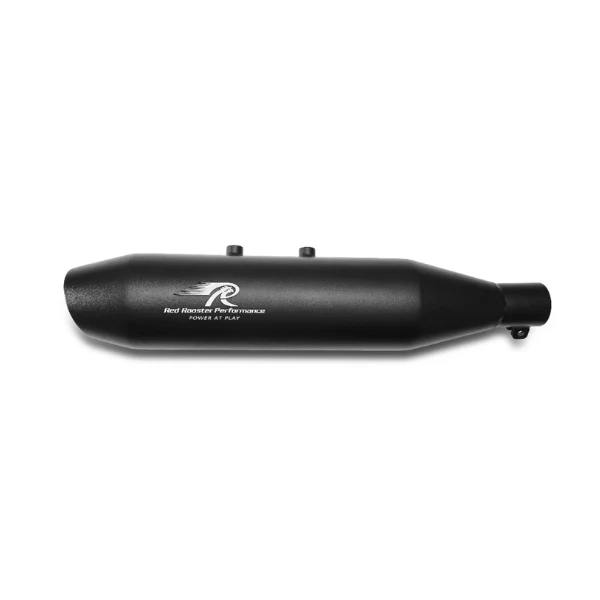 Red Rooster Rumbler Max–Black Matte Exhaust for RE Hunter 350 - Image 2