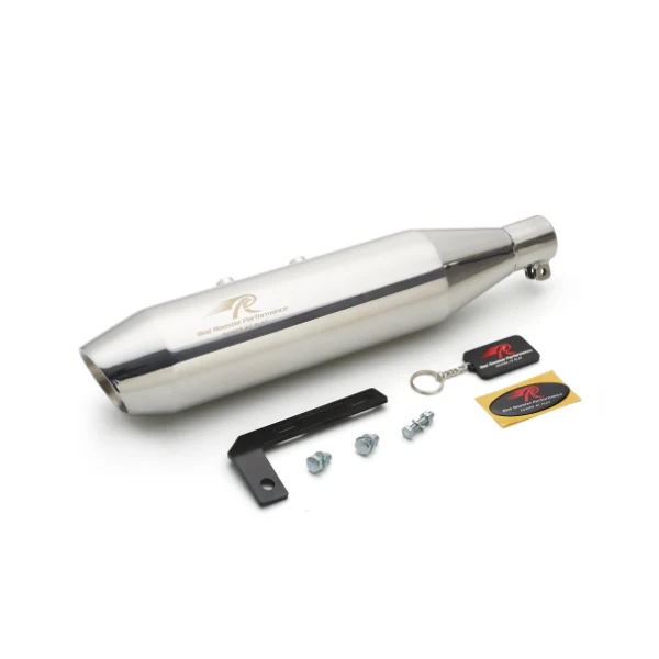 Red Rooster Rumbler Max–Polish Exhaust for RE Meteor 350