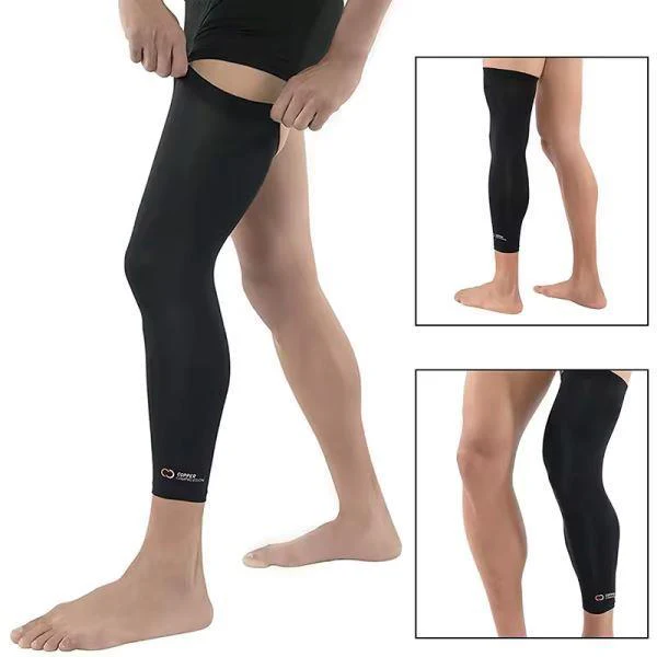 Running & Football Full Leg Compression Sleeve with Knee Brace Support-21200160001 - Image 3