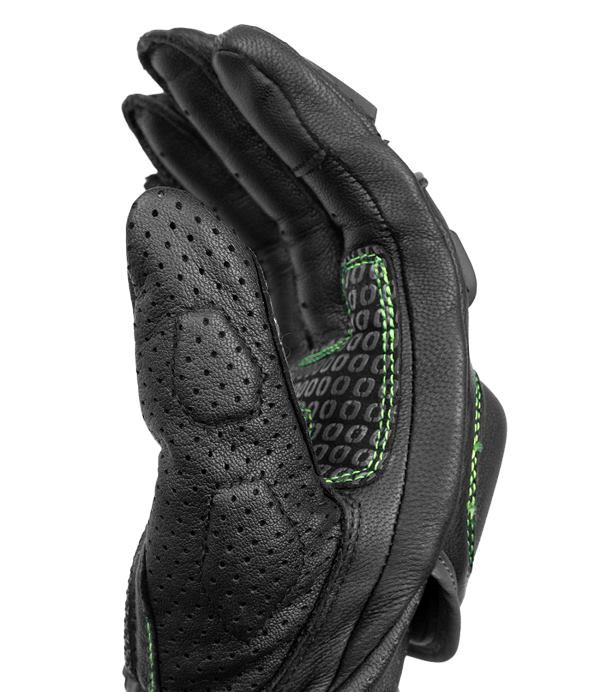 Rynox Advento Pro Gloves - Black Hi-Viz Green - Image 6