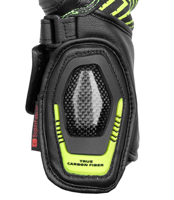 Rynox Advento Pro Gloves - Black Hi-Viz Green - Image 8