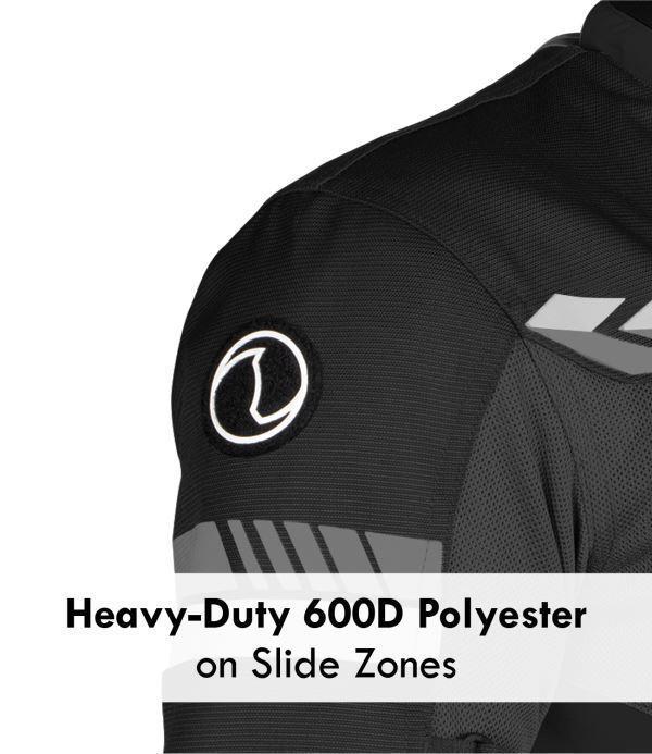 Rynox-Air Gt 4 Jacket CE-Certified Class A (Black/White) - Image 4