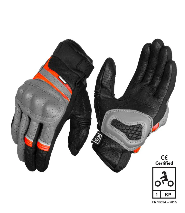 Rynox Air GT SP Glove - Grey Orange