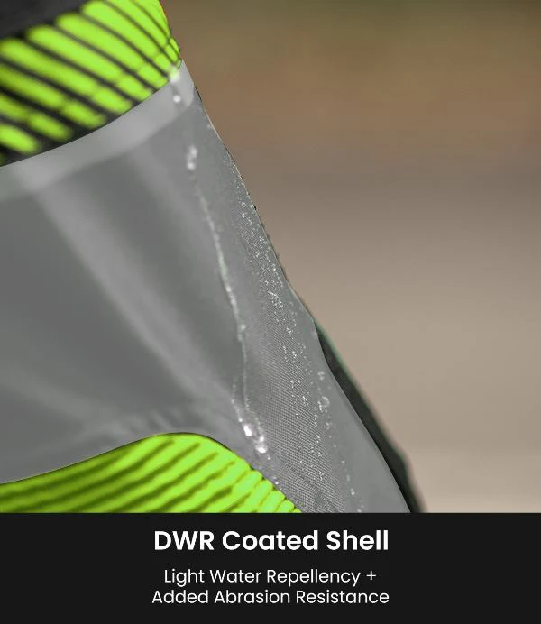 Rynox Apex Evo Jacket - CE Certified Class AA-Black Hi Viz Green - Image 6