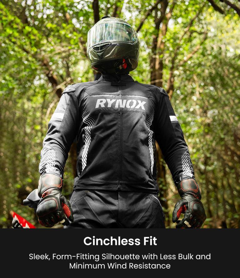 Rynox Apex Evo Jacket - CE Certified Class AA-Black White - Image 14
