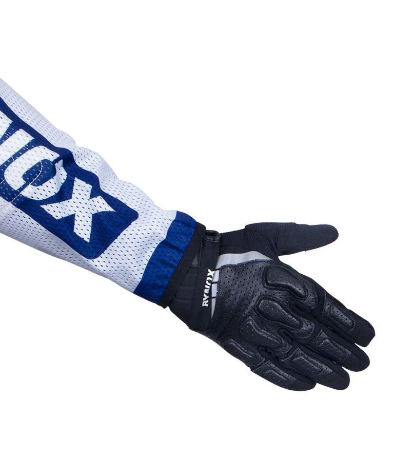 Rynox Ashish Raorane Rally Replica Jersey 2023 Edition - White Blue - Image 3