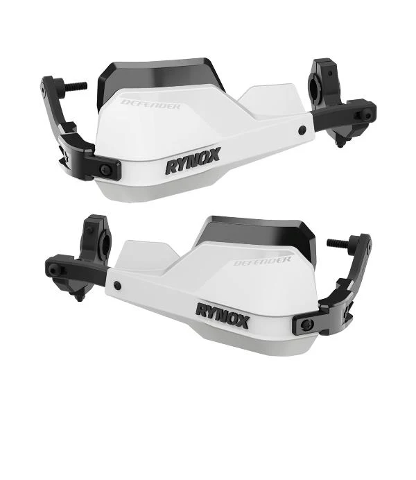 Rynox-Defender Pro-Handguards (White/Black)