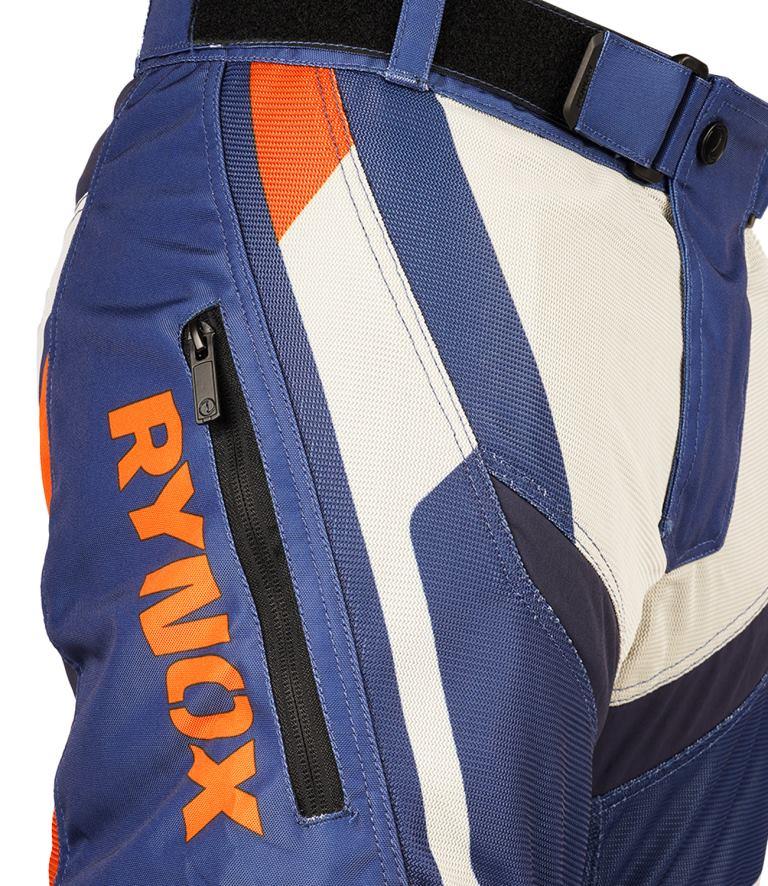 Rynox Dune Neo Offroad Pants - Blue Orange - Image 4