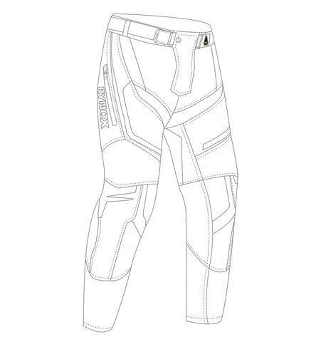 Rynox Dune Neo Offroad Pants - Blue Orange - Image 8