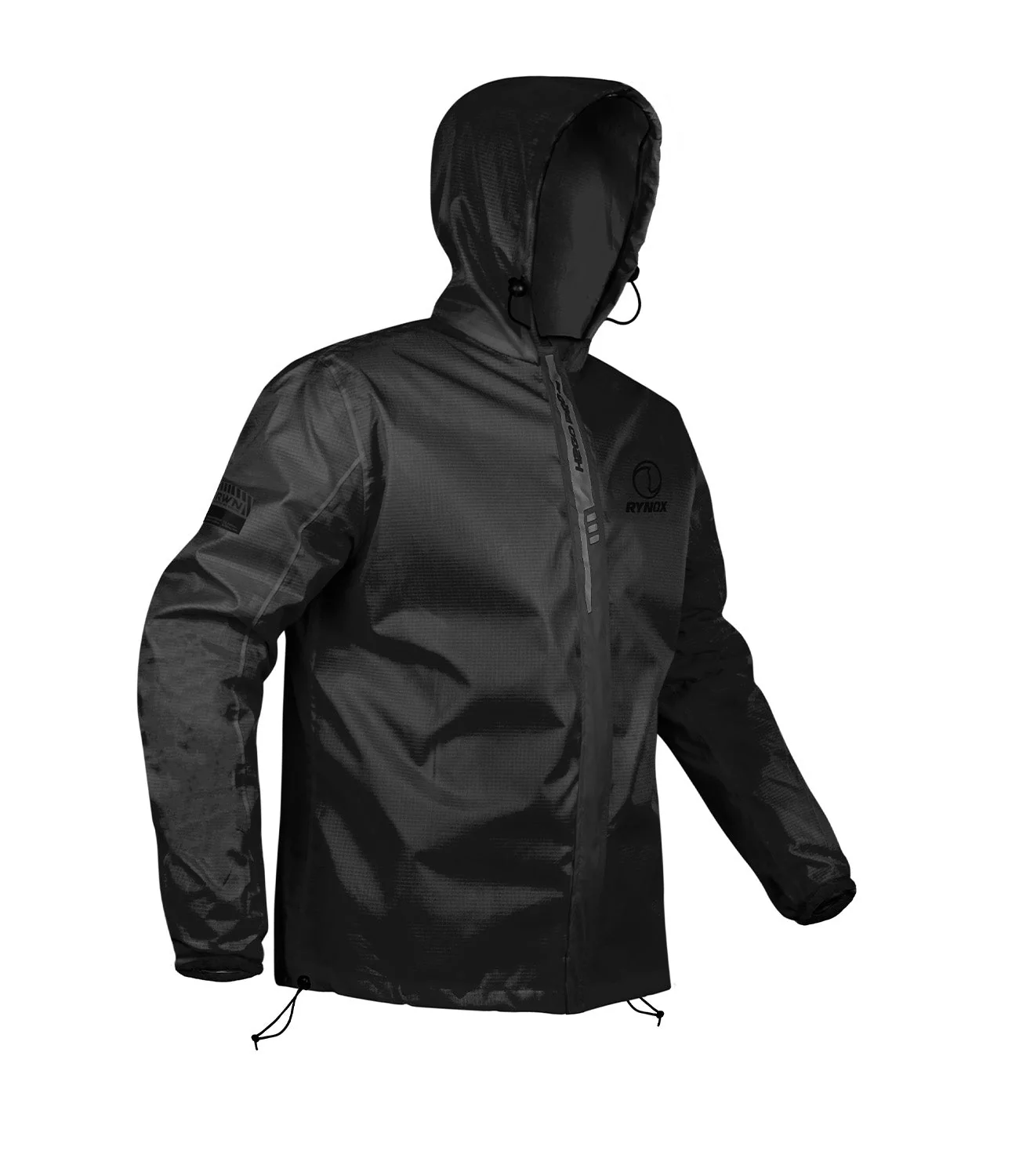 Rynox H2go Pro 3 Rain Jacket for Riding - Black