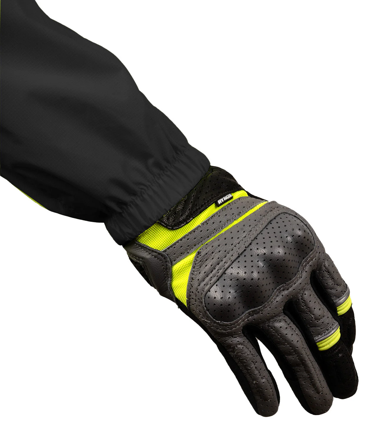 Rynox H2go Pro 3 Rain Jacket for Riding - Black - Image 7