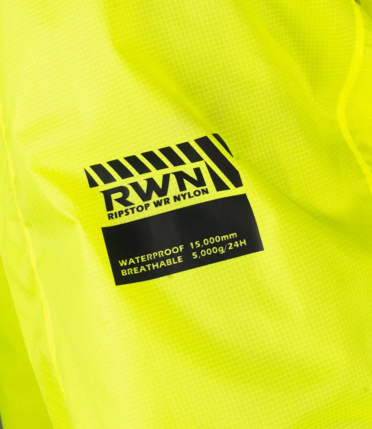 Rynox H2GO Pro 3 Rain Jacket for Riding - Neon Green - Image 3