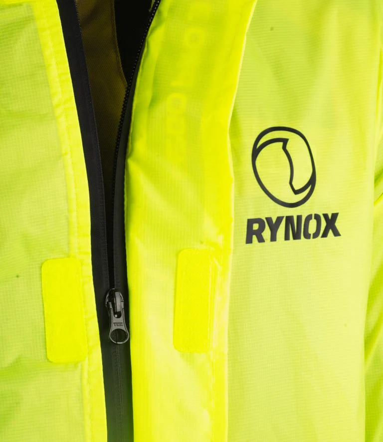 Rynox H2GO Pro 3 Rain Jacket for Riding - Neon Green - Image 5