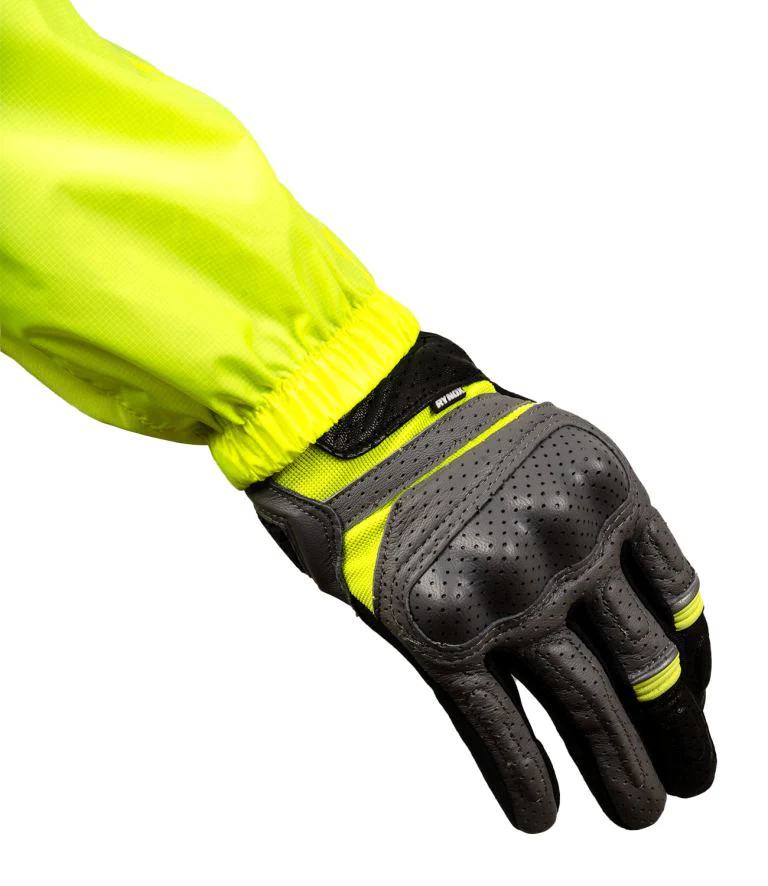 Rynox H2GO Pro 3 Rain Jacket for Riding - Neon Green - Image 7