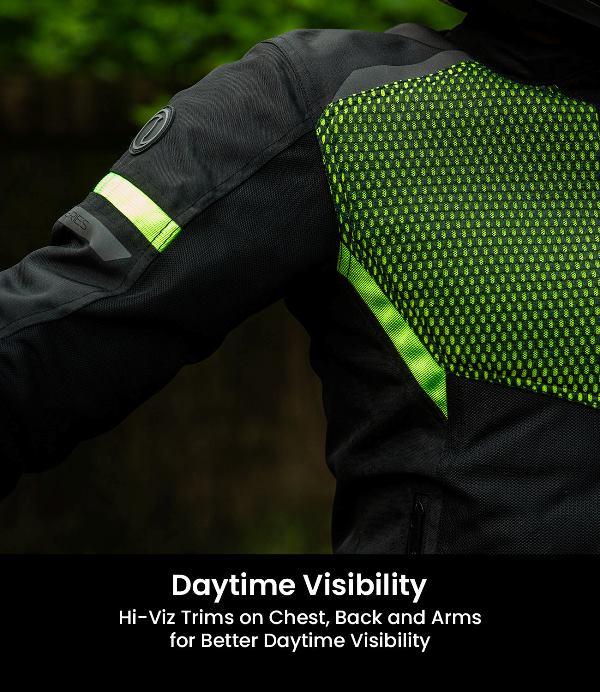 Rynox Helium GT 3 Jacket-Black Hi-viz Green - Image 10
