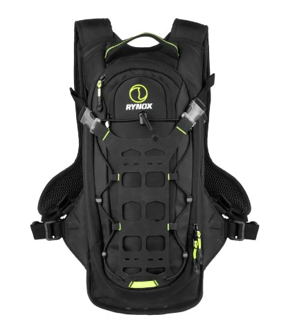 RYNOX Navigator Hydration Backpack - Black Hi-Viz-Green - Image 2