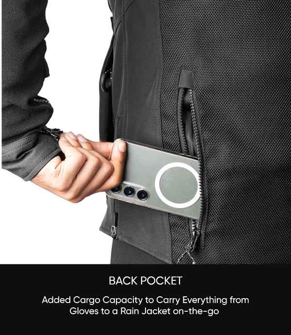 Rynox Outlander Pro Jacket – CE Certified Class AA (All Black) - Image 19