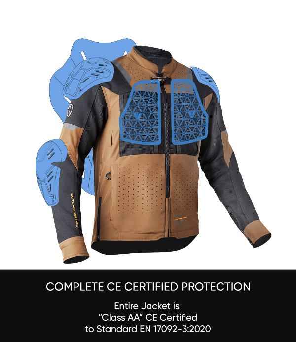 Rynox Outlander Pro Jacket – CE Certified Class AA (Black-Brown) - Image 20