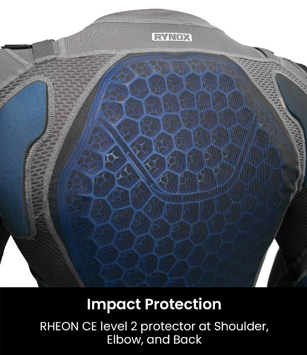 Rynox Quest Pro 2 Protective Base layer-Upper (Grey) - Image 5