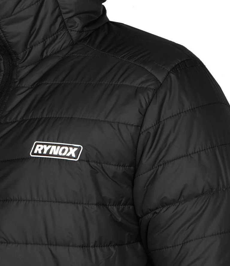 Rynox Surge Puffer Winter Jacket - Black - Image 3
