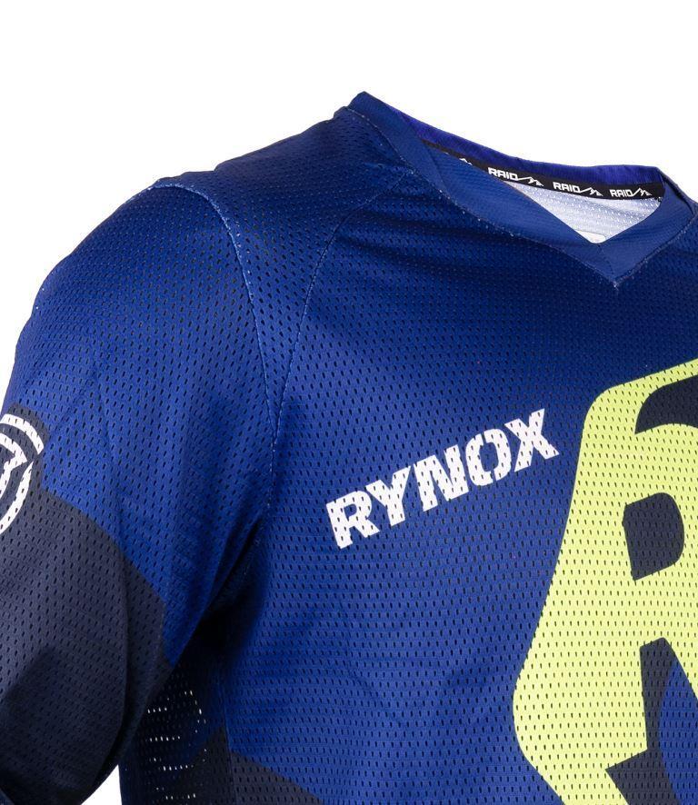 Rynox Switchback Neo Offroad Jersey - Blue Hi-Viz Green - Image 6