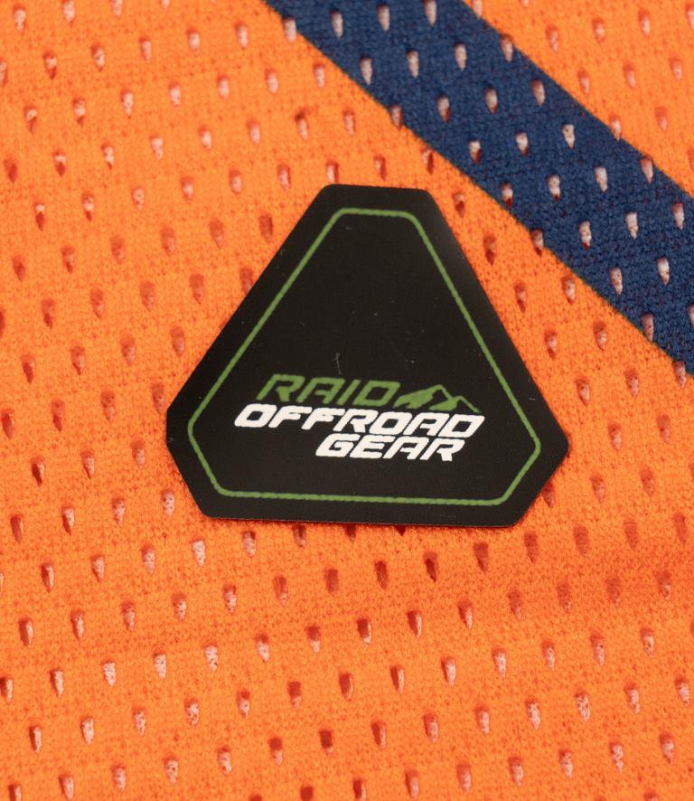 Rynox Switchback Neo Offroad Jersey - Hi-viz Orange Blue - Image 8