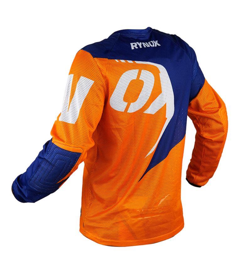 Rynox Switchback Neo Offroad Jersey - Hi-viz Orange Blue - Image 9