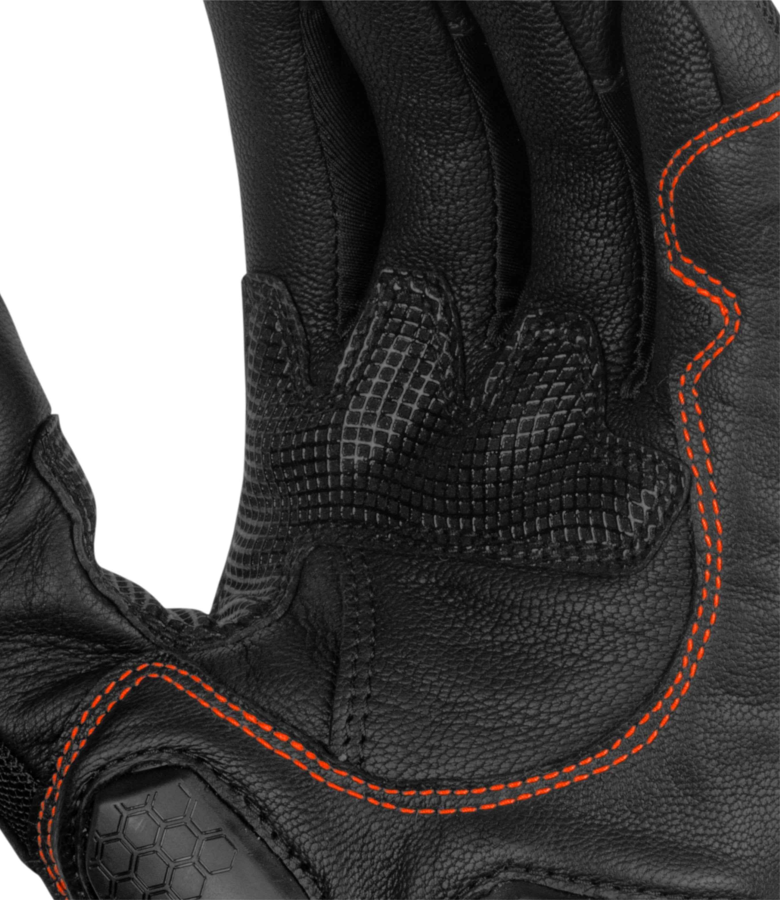 RYNOX Tornado Pro 3 Gloves - Black Orange - Image 7
