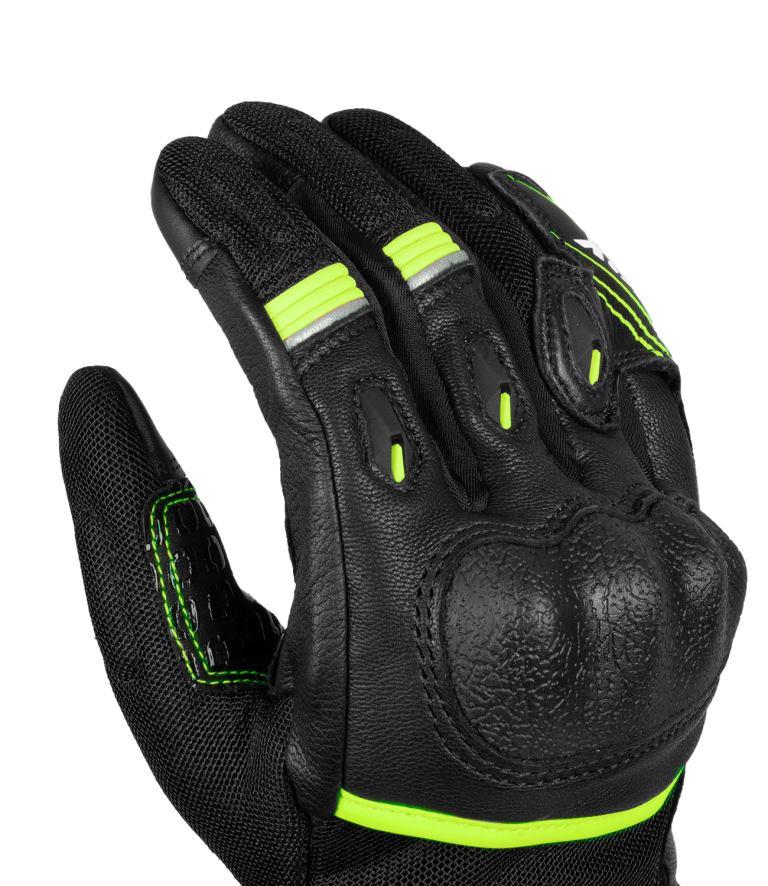 Rynox Tornado Pro 4 Gloves - Black Hi-Viz Green - Image 5