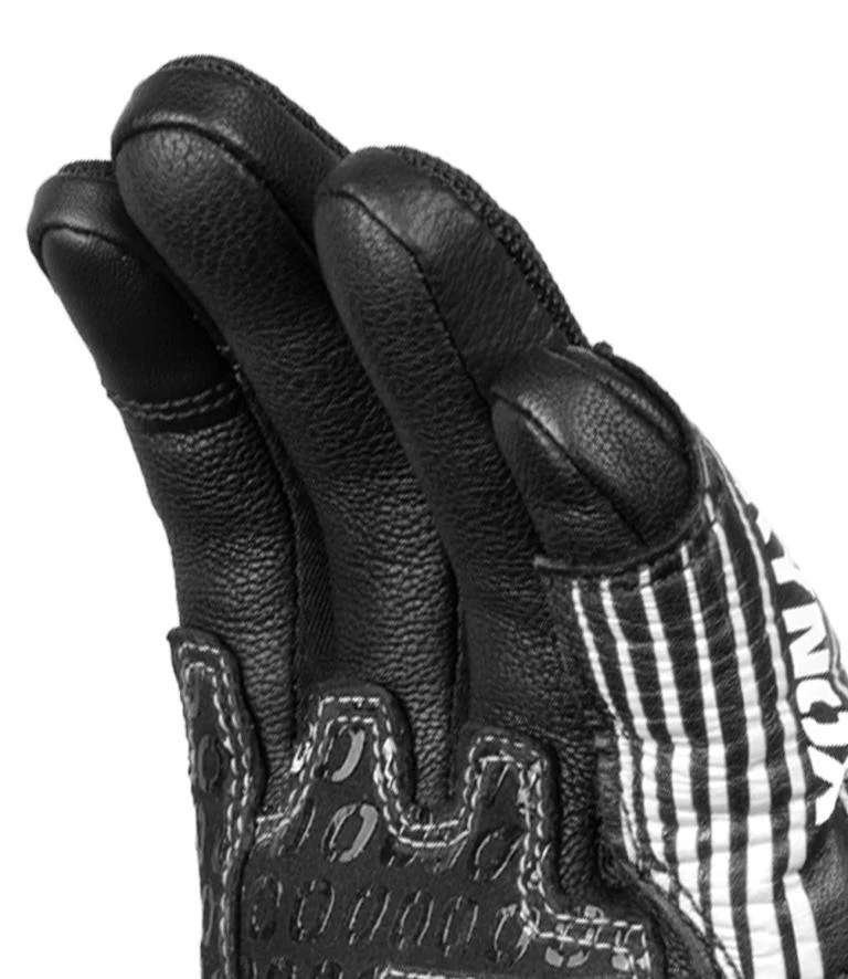Rynox Tornado Pro 4 Gloves - Black White - Image 2