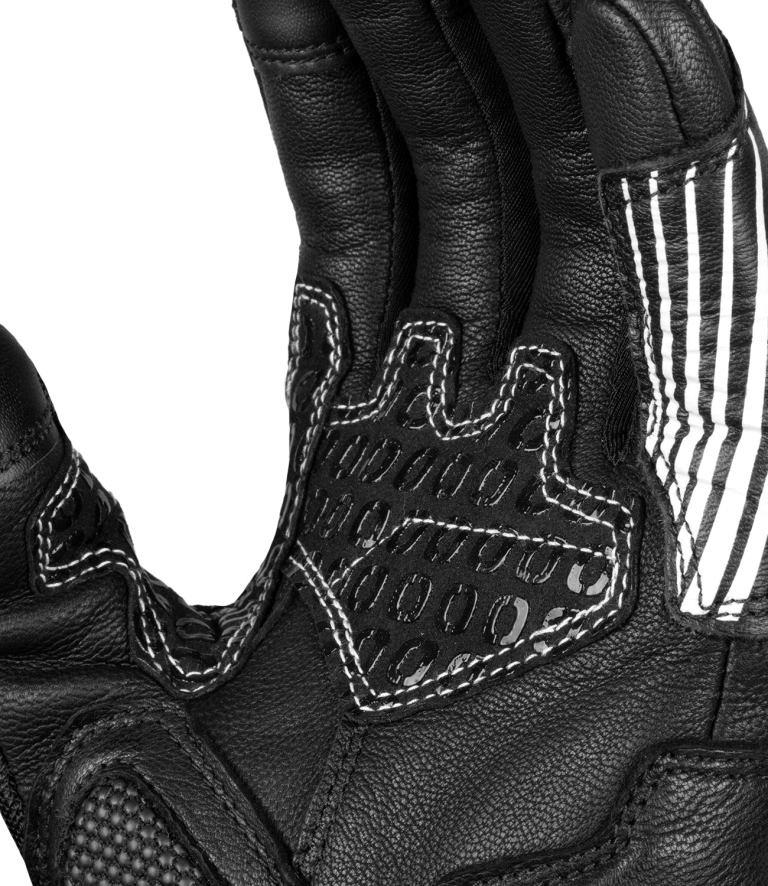 Rynox Tornado Pro 4 Gloves - Black White - Image 4