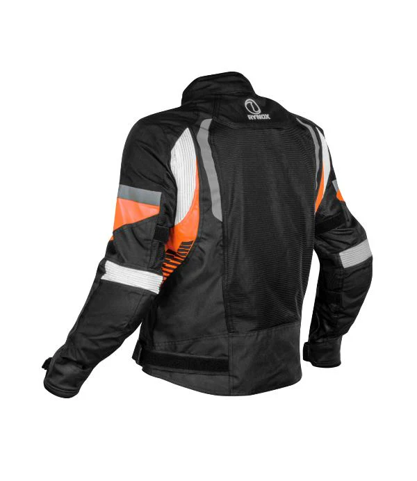 Rynox Tornado Pro 4 Jacket-CE Certified Class A - Black Orange - Image 3