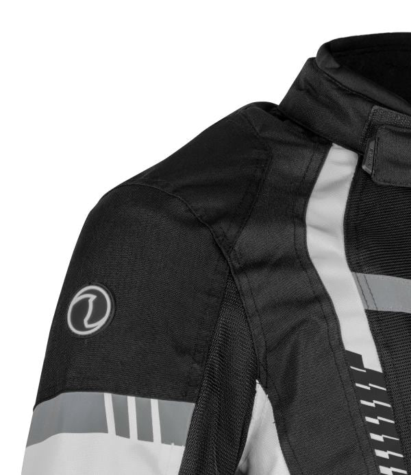 Rynox Tornado Pro 4 Jacket-CE Certified Class A - Black White - Image 8