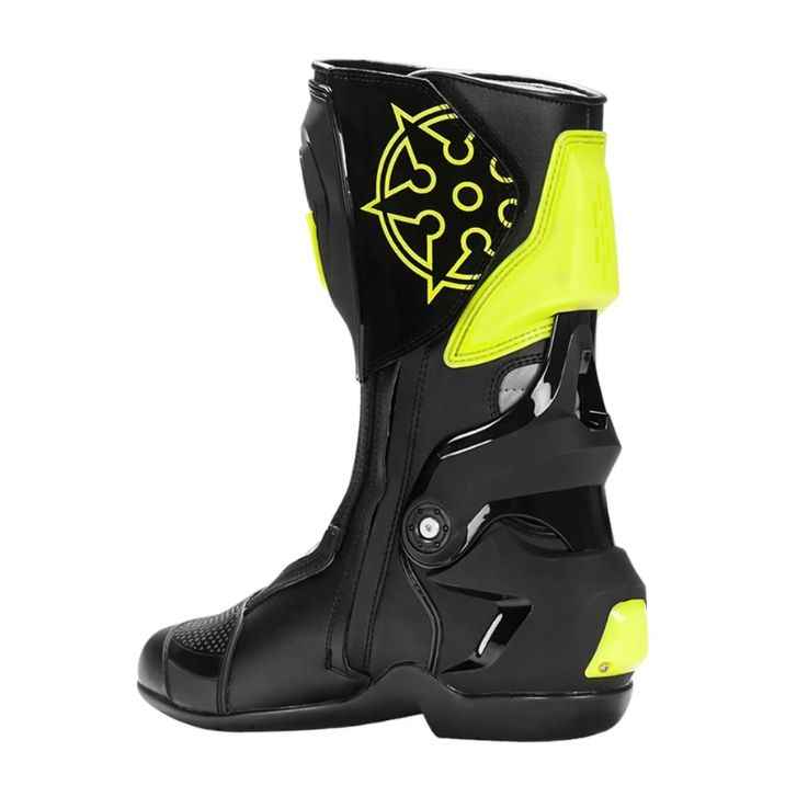 Ryo T-REX Riding Boots - Fluro Yellow - Image 4