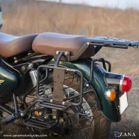 Saddle Stays for RE Classic 350 Reborn with Exhaust Shield with Jerry Can Mounting Texture Matt Black -ZANA - ZI-8348 - Image 4