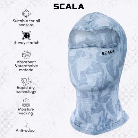 Scala Air-X Balaclava - Light Grey Camo - Image 2