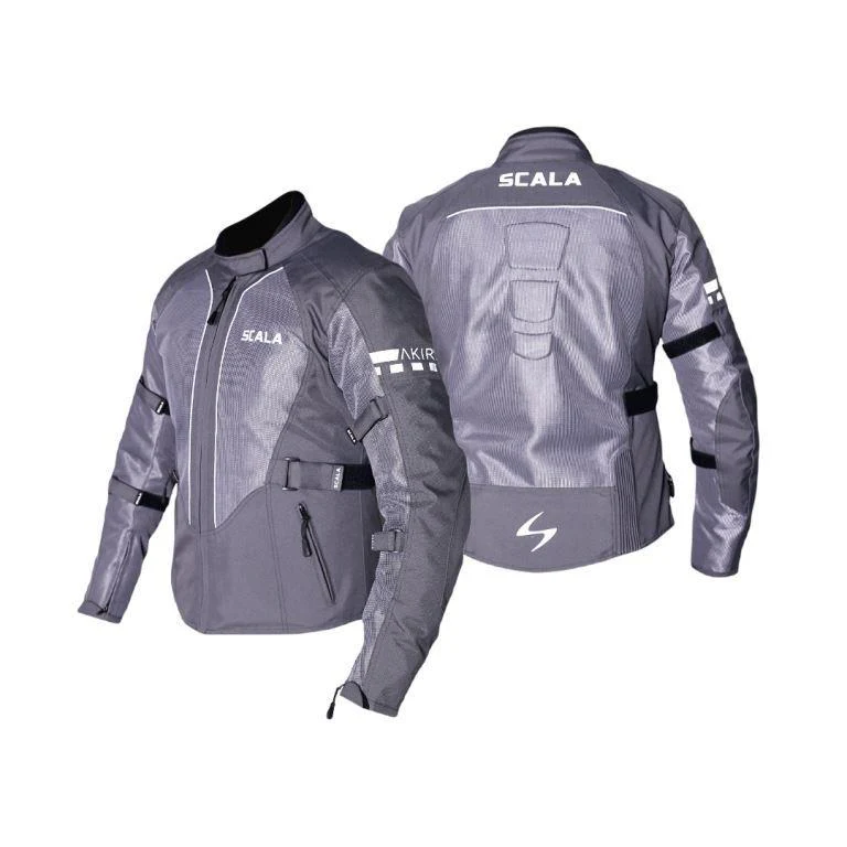 Scala Akira V2 Women Riding Jacket Gray - Image 4