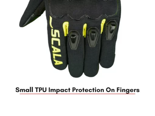 Scala Atlas Riding Gloves - Black Hi-Viz Yellow - Image 6