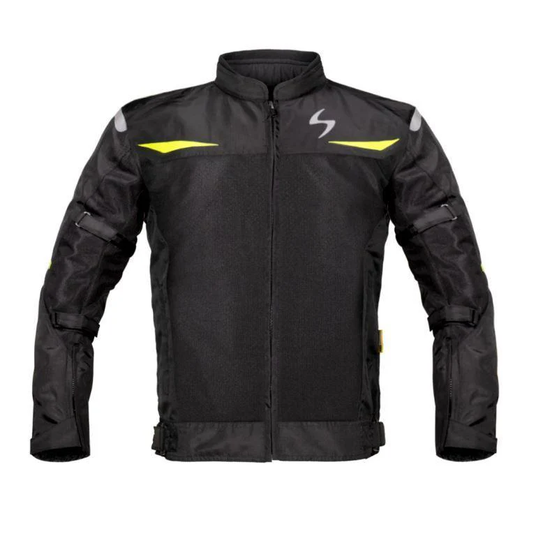 Scala Blaze Riding Jacket Black and Neon
