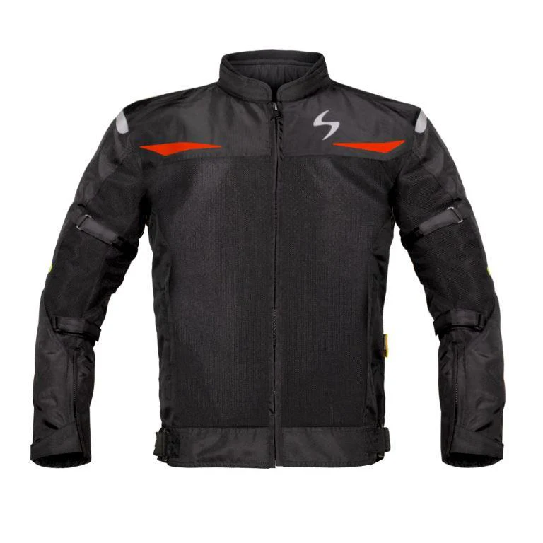 Scala Blaze Riding Jacket Black and Red
