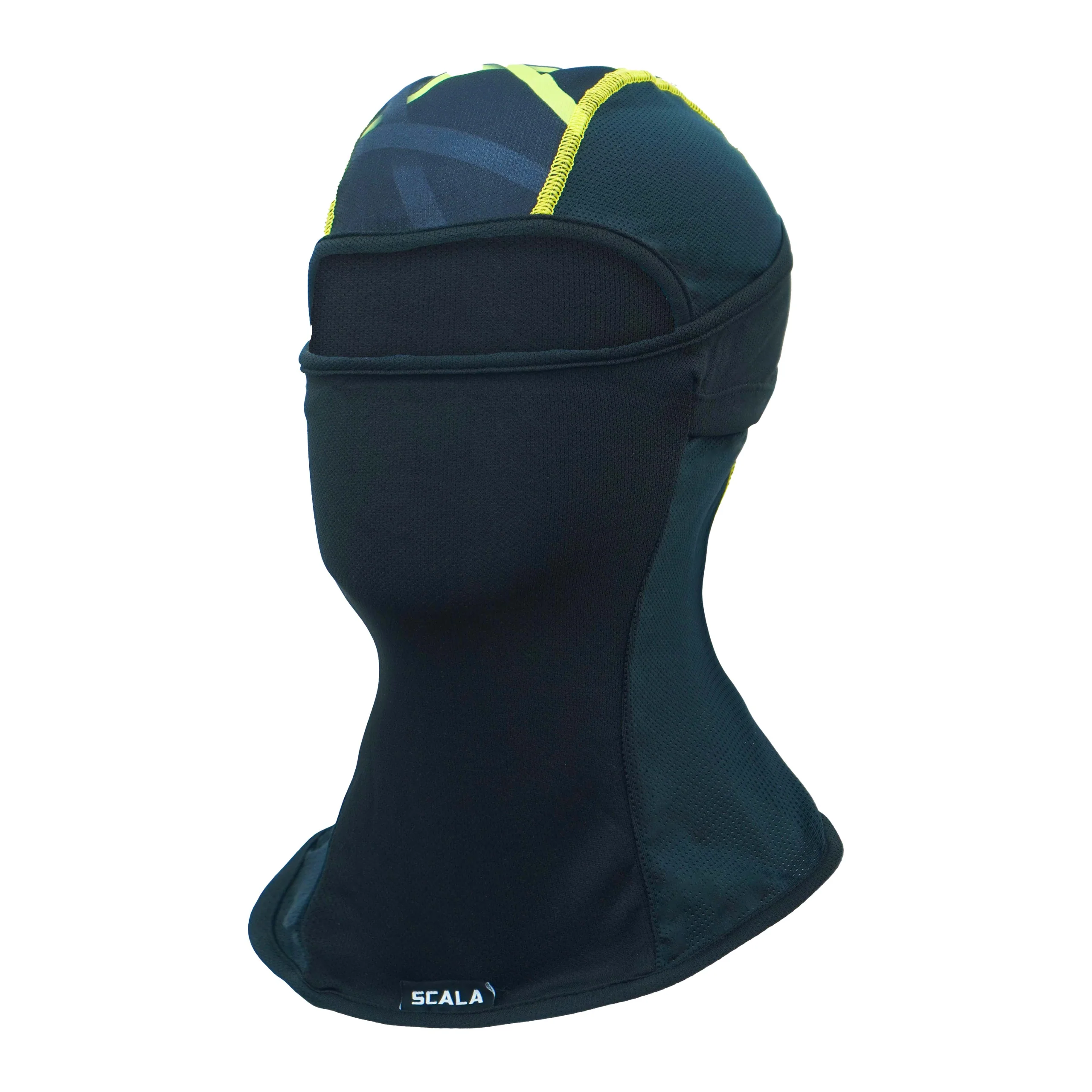 Scala Coolknit - Multipanel Balaclava (Black/Neon)