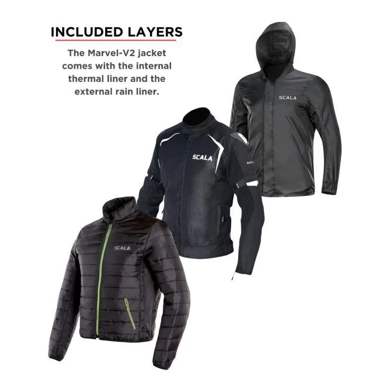 Scala Marvel V2 Riding Jacket Black - Image 6