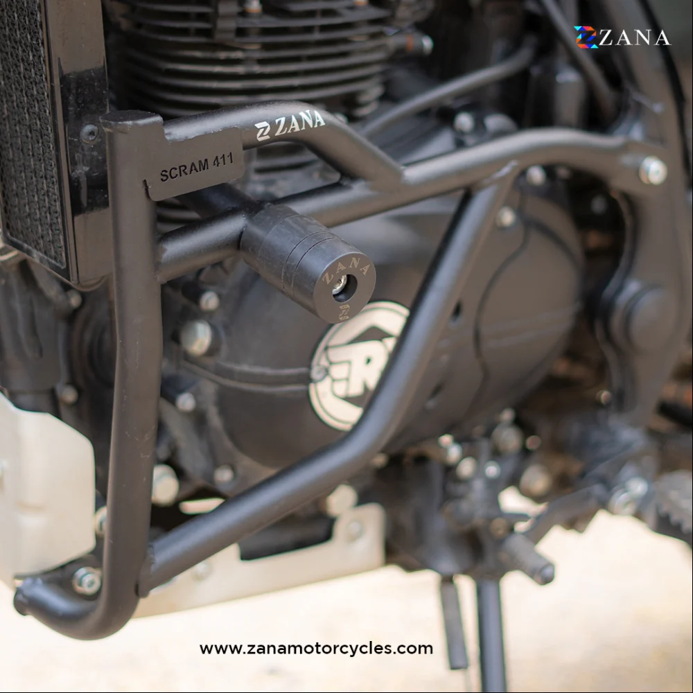 Scram 411 Engine Frame With Slider Black - ZI-8232 - Image 3